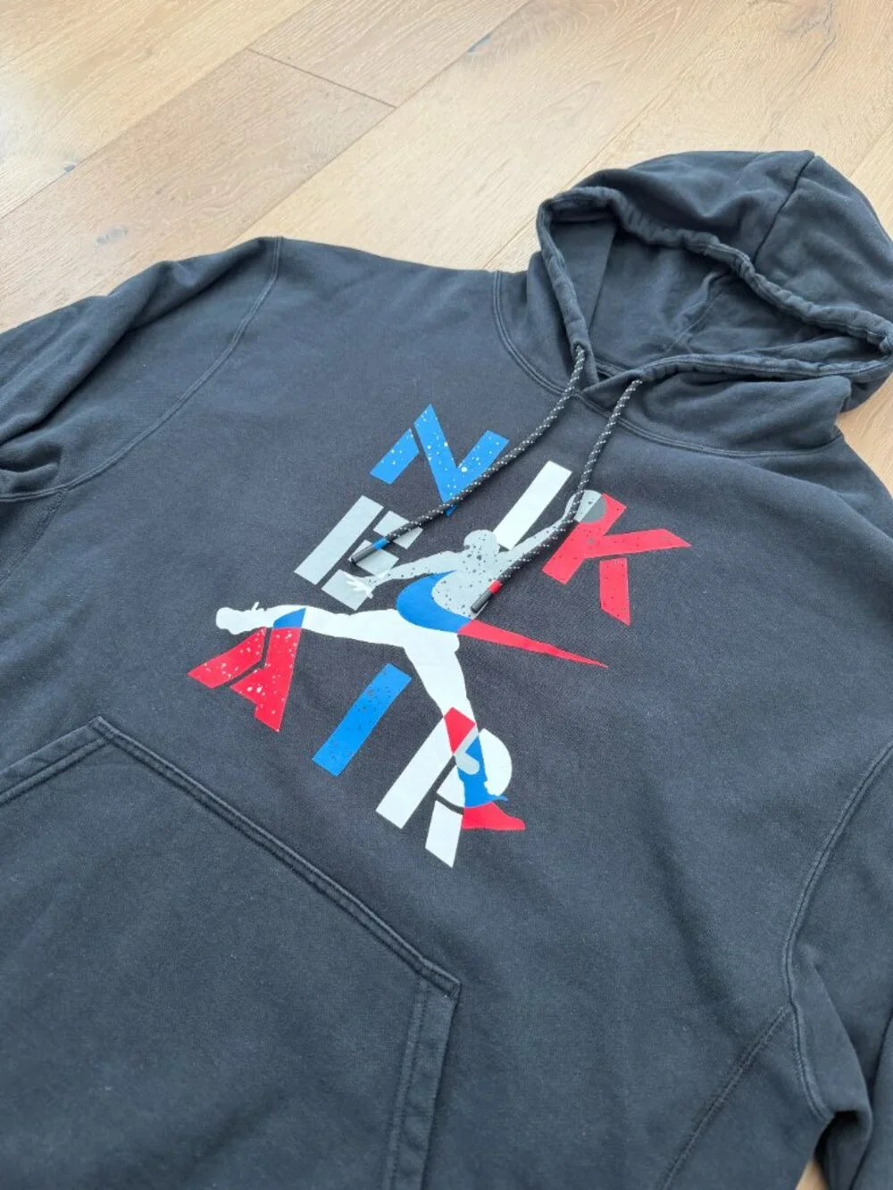 Air Jordan Hoodie Sweatshirt Men XL Fleece Black Legacy AJ4 Pullover CQ8291-010